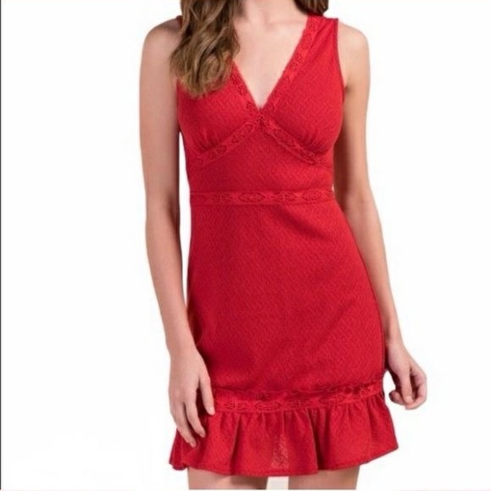 Francesca’s Miami Red Dress Size Small